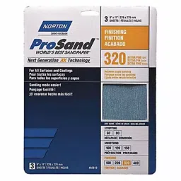 Norton 11x9 Inch, P320 Grit Sand Paper Sheet, 7660768166 (Pack of 20)-image-87
