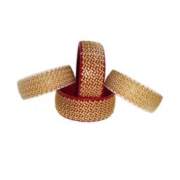 BOVZEN Women Gold Plated Laminated Acrylic Shakha Pola Bangles-image-28