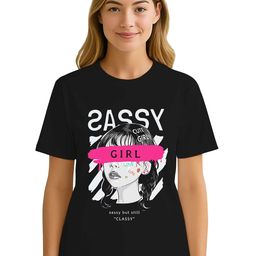 Raregems Women Printed Pure Cotton Applique T-shirt-image-85