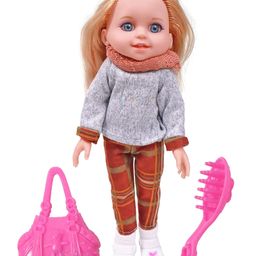 Toyshine Fashion Beauty Doll with Make Up Accessory Grey - Height 30 cm-8