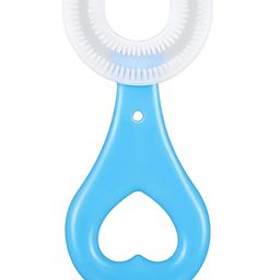BOXOT IMPEX Soft Silicone 360 Degree U Shaped Toothbrush For Kid Baby Children Manual Teeth Whitening - Blue-21