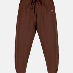 Kiddopanti Unisex Solid Track Pant - Brown-image-0