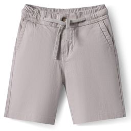 Pine Kids Cotton Knit Above Knee Length Solid Colour Shorts - Beige-image-39