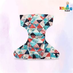 Chinmay Kids One Size Adjustable Baby Cloth Button Diaper - Washable/Reusable Nappies for Infants & Toddlers With Insert (8 X 8 inch) image 5