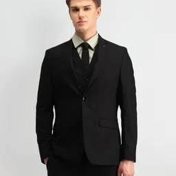 Arrow Men Solid Blazer & Waistcoat with Trousers-picture-28