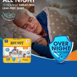 Not Out Set Of 2 3D Core Technology Diapers - 10 Pieces Each - M image 3