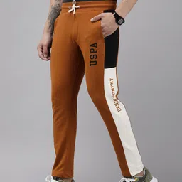 U.S. Polo Assn. Denim Co. Men Brand Logo Printed Regular Mid Rise Track Pant-image-4
