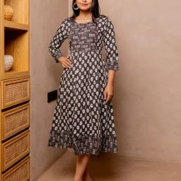 Mirchi Fashion Brown Rayon Regular Fit Kurta Women-picture-48