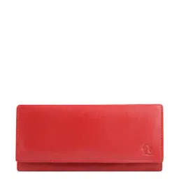 Kara Coral Red Solid Bi-Fold Wallet for Women-0
