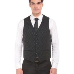 Arrow Black Regular Fit Three Piece Suit-picture-33