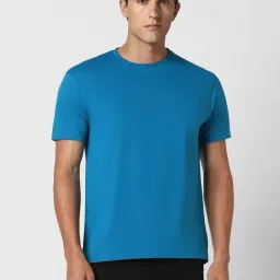 Peter England Blue Regular Fit T-Shirt-picture-38