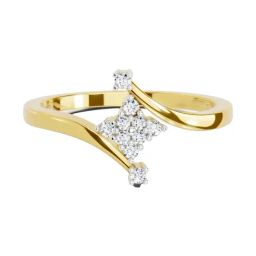 Sparkles Lab Grown Diamond 14k (585) Yellow Gold Ring for Women-image-51