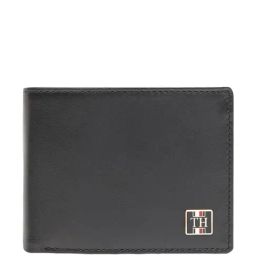 TOMMY HILFIGER Tobermory Black Leather Casual Solid Bi-Fold Wallet For Men-95