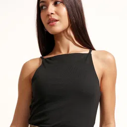 Basics By Tokyo Talkies Women Solid Shoulder Straps Top-picture-53