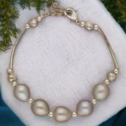 Sri Jagdamba Pearls Zoya 1 Line Pearl Bracelet for Women & Girls-image-40