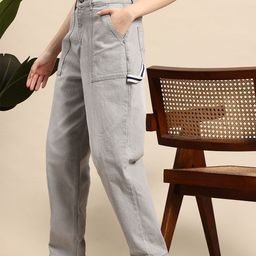 Mast & Harbour Women Baggy Fit Stretchable Jeans-image-21