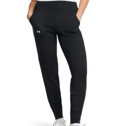 Under Armour Black Slim Fit Logo Printed Sports Joggers-image-61
