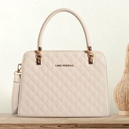 Lino Perros Off-White Quilted Handheld Bag-83