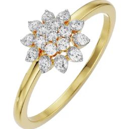Emori 14k Yellow Gold & Diamond Floral Blooming Ring-14