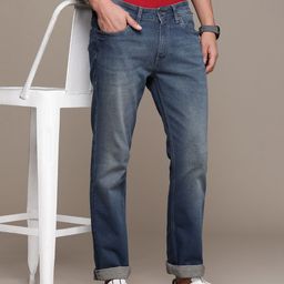 Nautica Men Straight Fit Low-Rise Heavy Fade Stretchable Jeans-picture-0