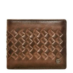 Eske Brown Casual Leather Bi-Fold Wallet for Men-picture-43