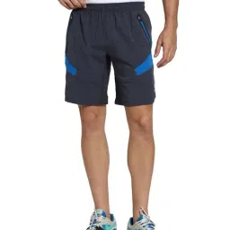 Van Heusen Performance Regular Fit Swift Dry Mesh Panel Solid Shorts - Anthra-image-79