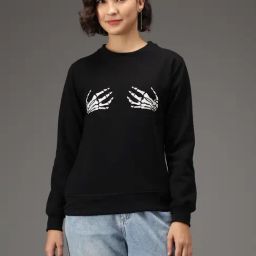 Kotty Black Printed Sweatshirt-image-22