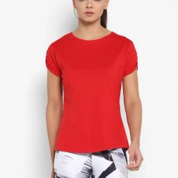 Appulse Red Cotton Slim Fit T-Shirt-image-102