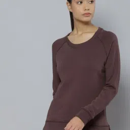 ALCIS Dark Brown Regular Fit Knitted Sweatshirt-image-88