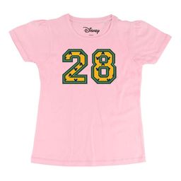 Disney by Wear Your Mind Girls Pink Varsity PrintedRound Neck Pure Cotton T-shirt-picture-49
