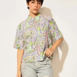 Only Multicolored Printed Shirt-image-20