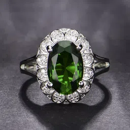 Designs & You Silver-Plated AD Studded Finger Ring-image-81