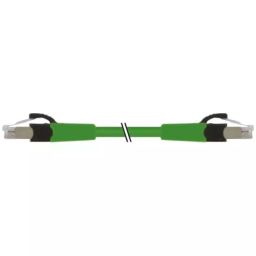 Murrelektronik Limited RJ45 Male to RJ45 Male Cable 1.5 m Cat6a Green Shielded Terminated FRNC Sheath, 7000-74711-4780150-image-67
