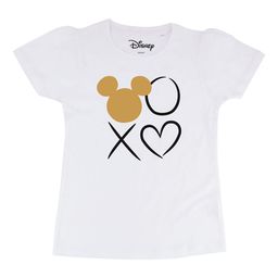 Disney by Wear Your Mind Kids-Girls White Mickey Mouse Puff Sleeve Top-image-16