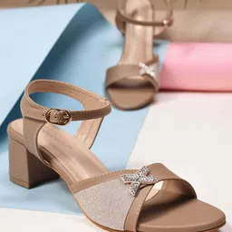DressBerry Women Block Sandals with Backstrap-56