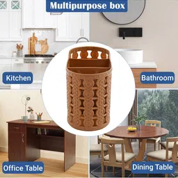 Kuber Industries Beige Set of 4 Reusable Multi-Utility Organisers image 4