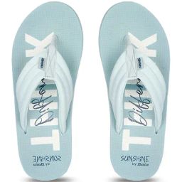 Sunshine by Bata Women's FLUFFIES TH Blue Flip Flops-picture-11