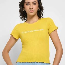 People by Pantaloons Cyber Yellow Top-48