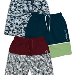 HELLCAT Kids Multi Color Block Shorts (Pack Of 3)-image-68