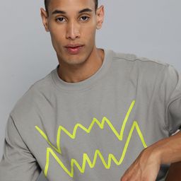 Puma Jaws Core Printed Drop-Shoulder Sleeves Pure Cotton Basketball T-shirt-image-66