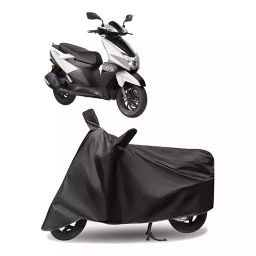 Auto Pearl Polyester Two Wheeler Cover for TVS Ntorq 125 (Grey)-image-80
