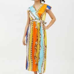 StyleStone Women Multicoloured Printed Maxi Dress with Belt-image-84