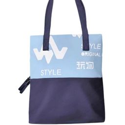 YK Printed Shopper Tote Bag with Applique-20