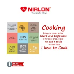 Nirlon Non-Stick Red Aluminium Cookware Combo Set of 2 Piece image 5