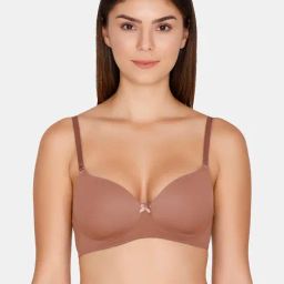 Zivame Light Brown Half Coverage T-Shirt Bra-picture-33