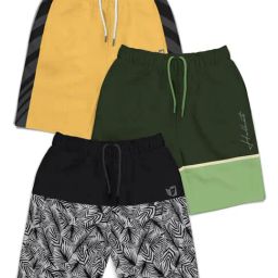 HELLCAT Boys Multi Color Block Shorts (Pack Of 3)-image-47