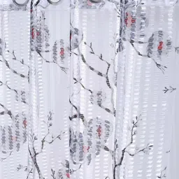 HOSTA HOMES Polyester 5 ft Window Curtain - Set of 3 image 2