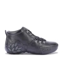 Woodland Men's Black Derby Shoes-picture-29