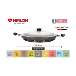 Nirlon Non-Stick Red Aluminium Cookware Combo Set of 4 Pieces image 4