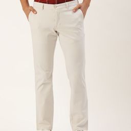 Parx Men Tapered Fit Low-Rise Semi Formal Chinos Trousers-image-74